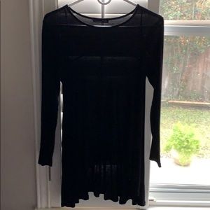 Black flounce Zara Top